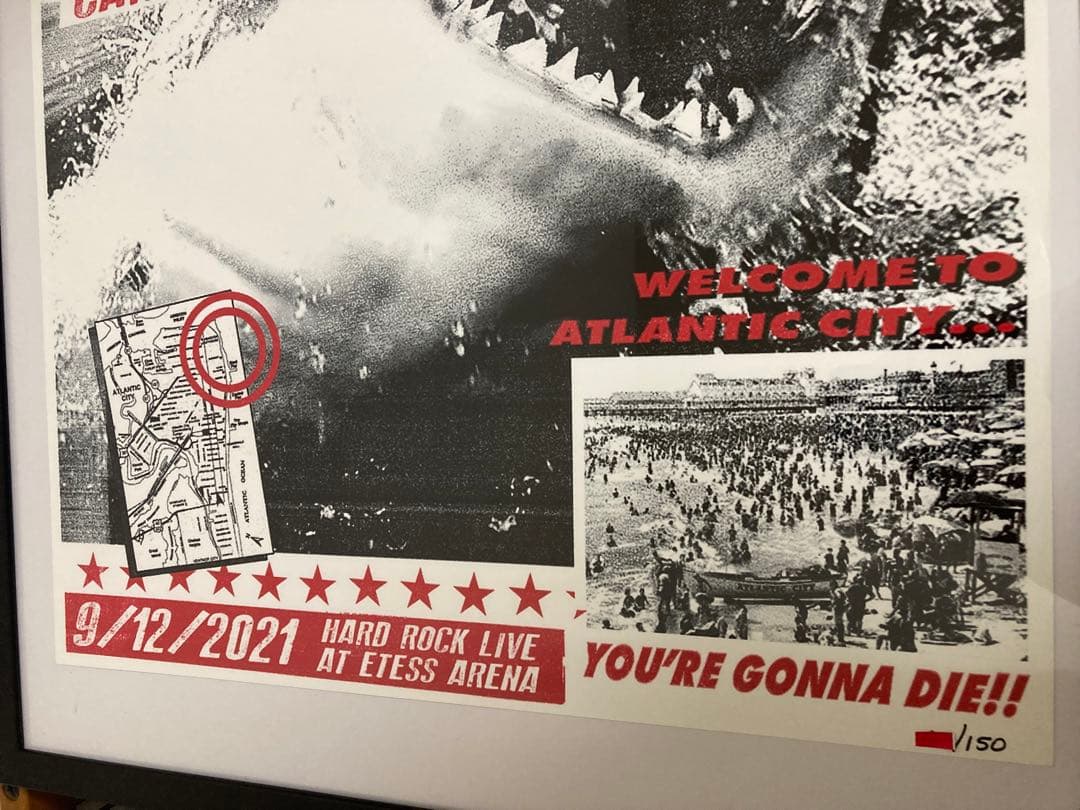 レア Guns N´ Roses リトグラフ ガンズアンドローゼズ ポスター2日