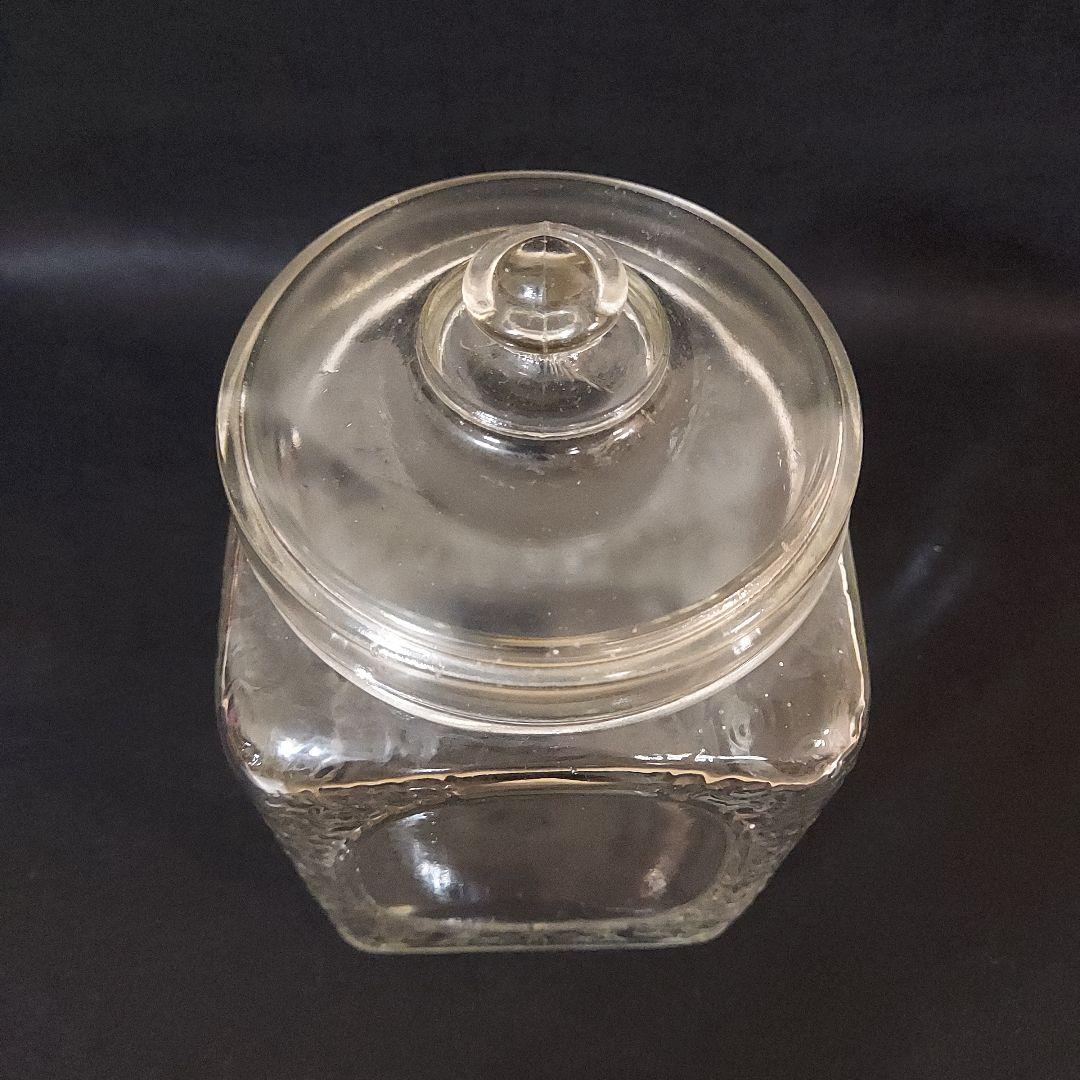 希少】唐草文様のあめや瓶 菓子瓶 キャンディポット レトロ瓶の通販は