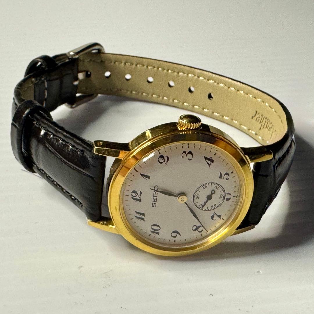 SEIKO メンズ レディース クォーツ スモセコ ゴールド 5328-0030