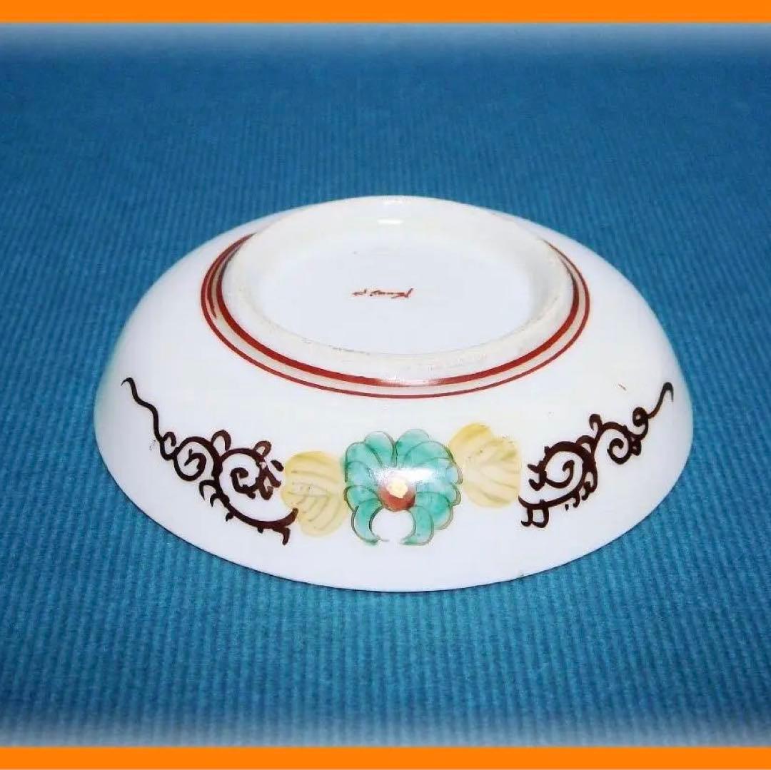 605『九谷 色絵金彩 豆皿』　/骨董品 古美術 古玩 アンティーク