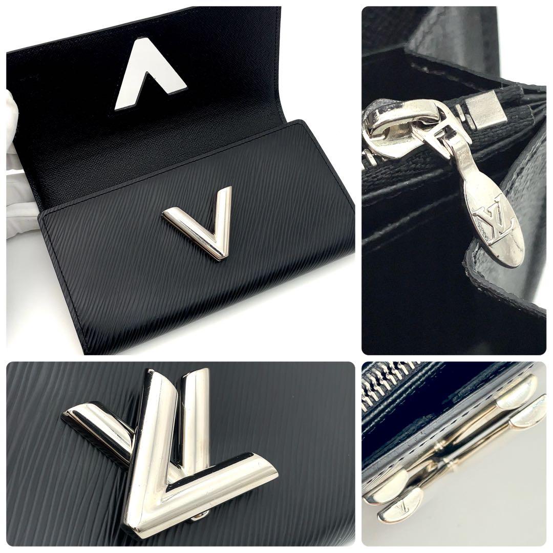 最高級美品】ルイヴィトンエピポルトフォイユツイスト長財布ノワール黒