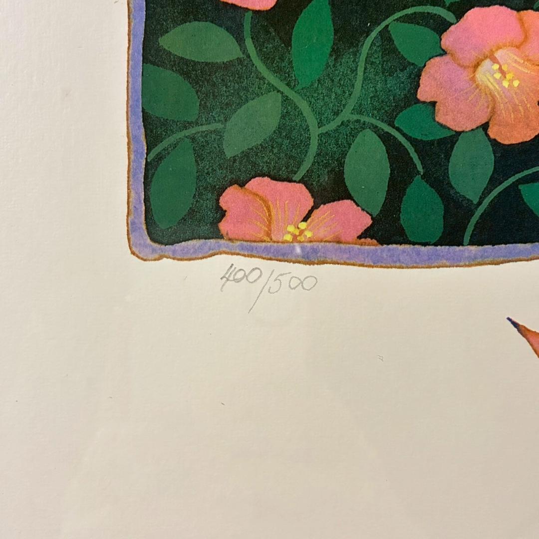 上村淳之 リトグラフ 美品 【春汀】142/200 上村淳之「春汀」シルク