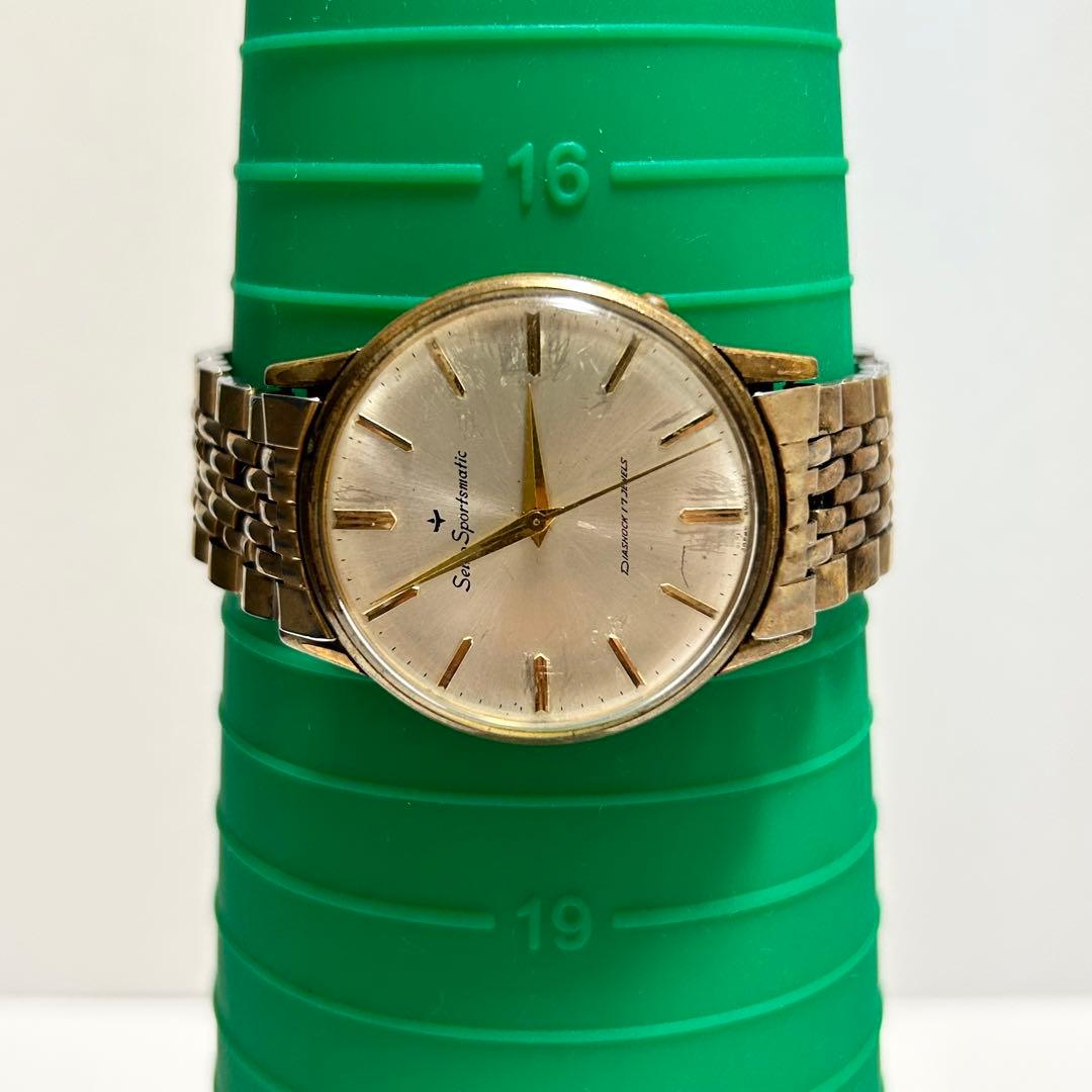 稼働 SEIKO セイコー 17石 自動巻き ヴィンテージ 腕時計