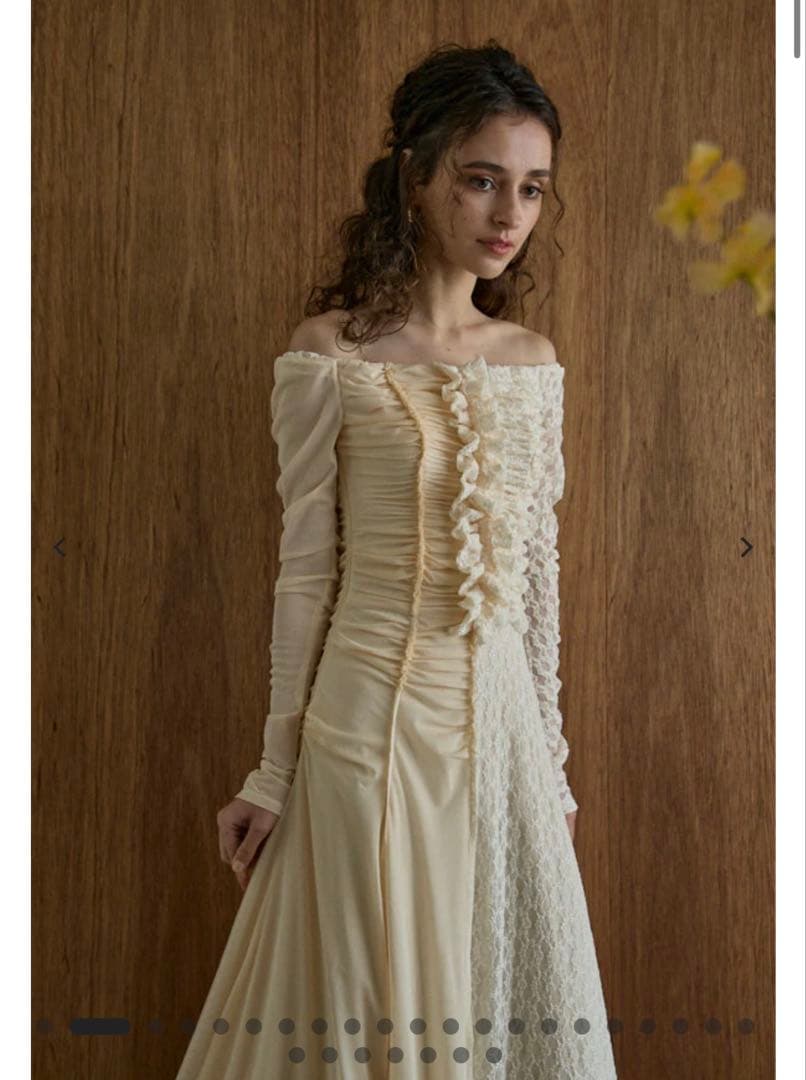 【1/5まで】eradie Lace＆Churu switching dress