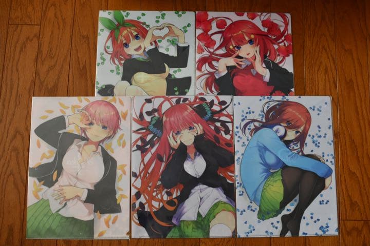 購入 五等分の花嫁展限定商品 クリアファイル 五つ子コンプセット