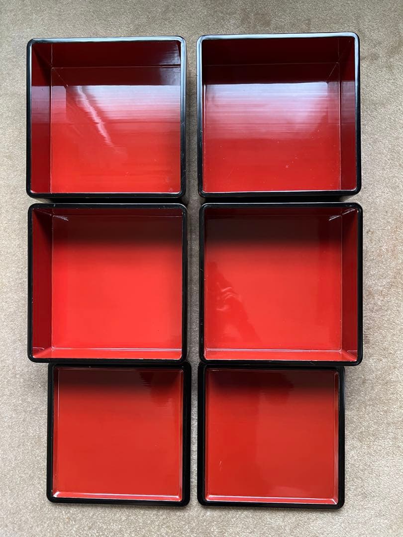 重箱 漆器 木製 蒔絵 金蒔絵 ４段重 鶴 亀 松 骨董 古美術 JAPAN