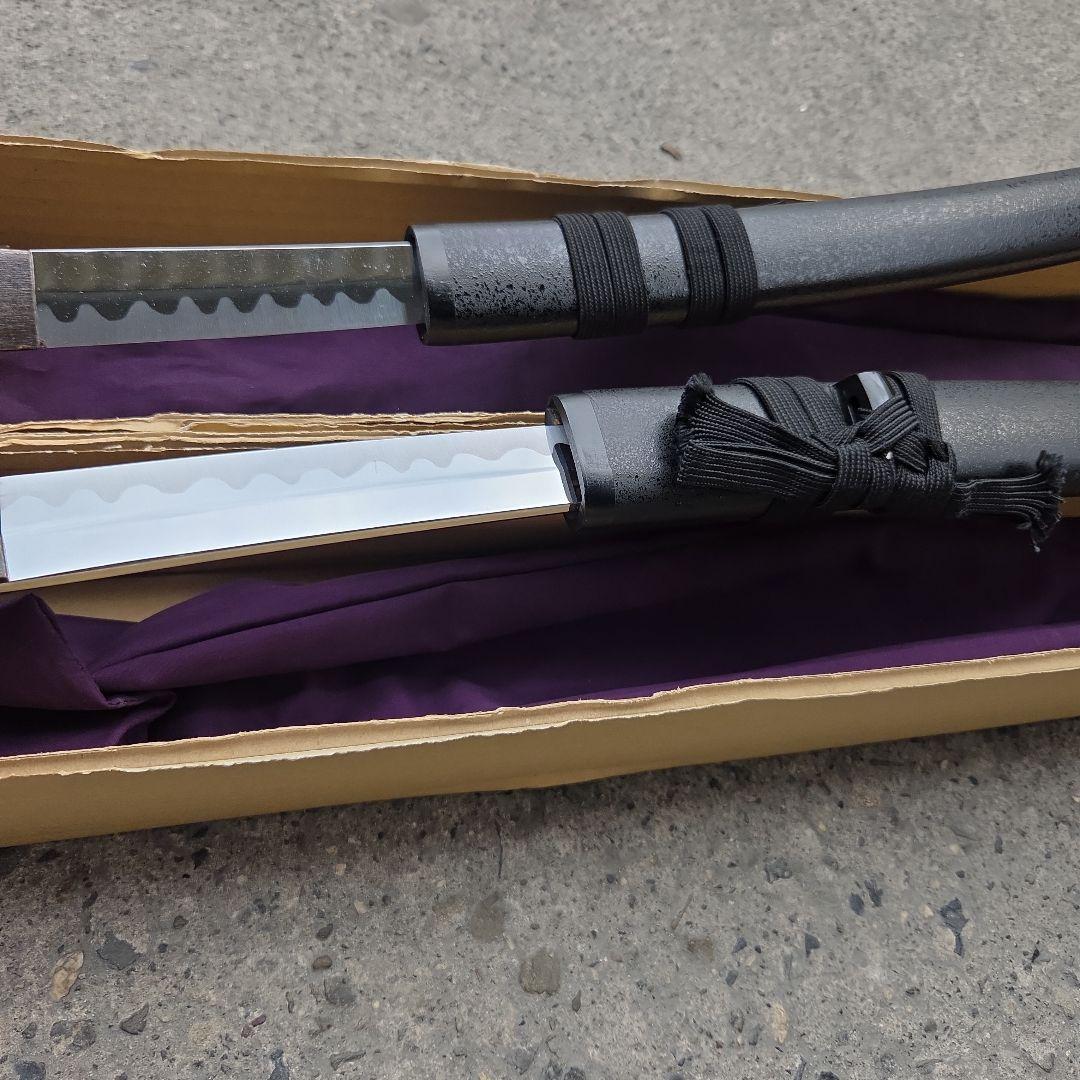 模造刀 黒石目 大刀 小刀 2本セット