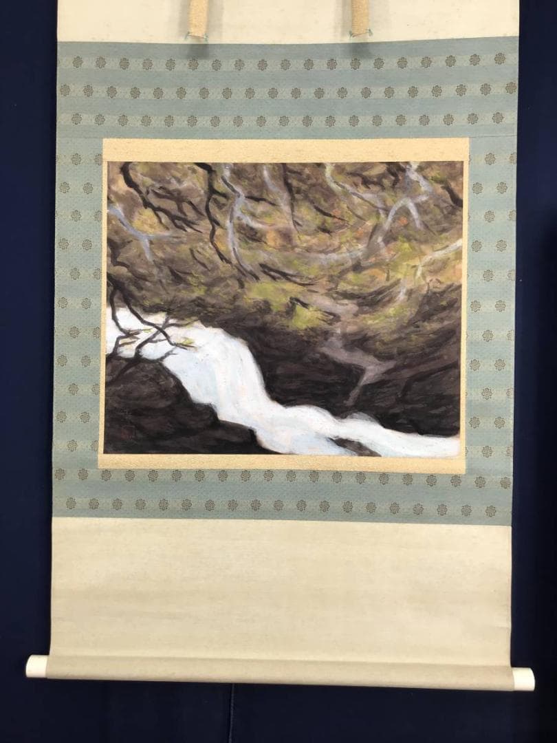 作者不詳/奥瀬図/山水図/横物/掛軸/名家伝来/AB-839