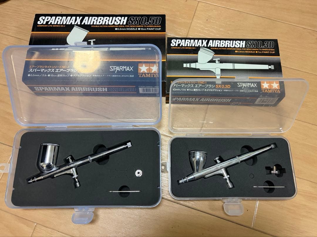 塗装セット　タミヤパワーコンプレッサー　エアブラシ　その他道具