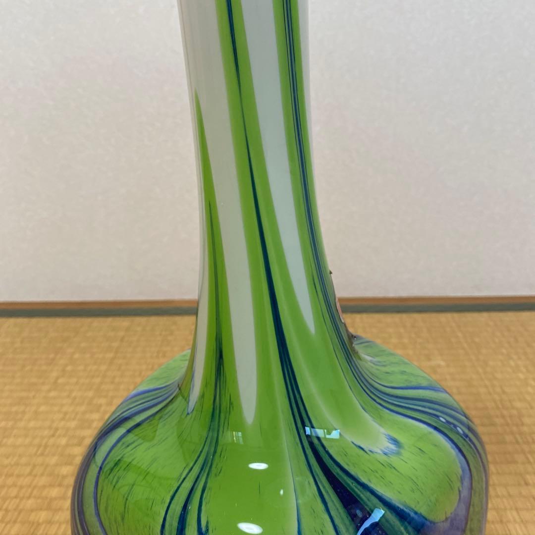 53cm 70`sイタリアヴィンテージハンドメイド花瓶 大型フラワーベース