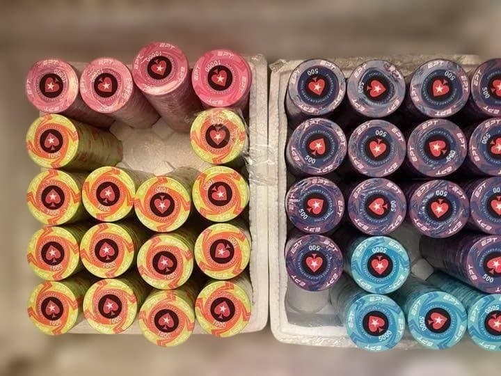 1 / 5 EPT セラミックポーカーチップ カジノチップ すぐ始めれるセット