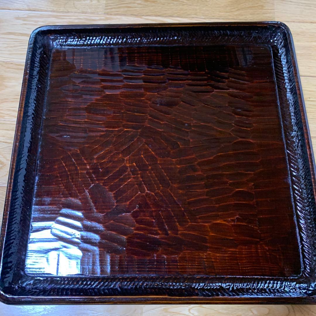 さぬき彫り四角形 膳 4枚セット