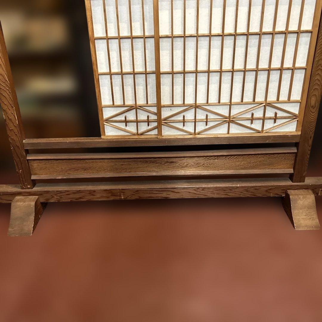 昭和 障子ついたて 欄間 パーテーション 組子