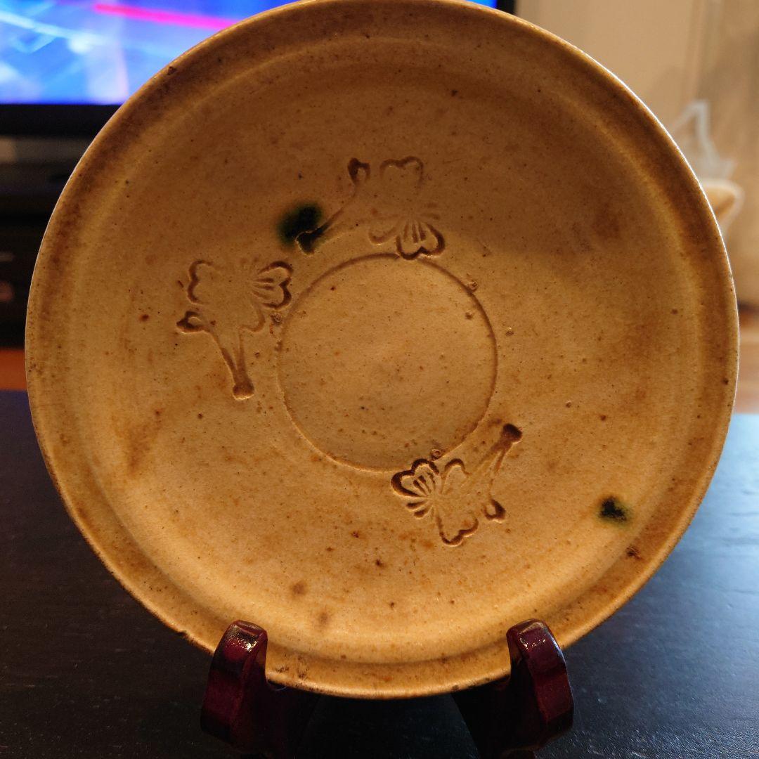 伝世骨董・幻の黄瀬戸中皿（専用桐箱）