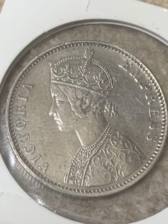 インドの藩王国 ビカネール藩王国 1892年 ヴィクトリア皇后の1ルピー