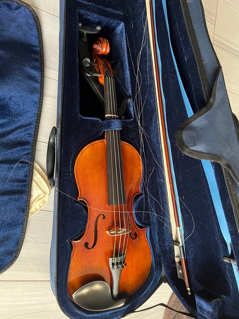 MUCO バイオリン 4/4 要補修ベース　ケース付き