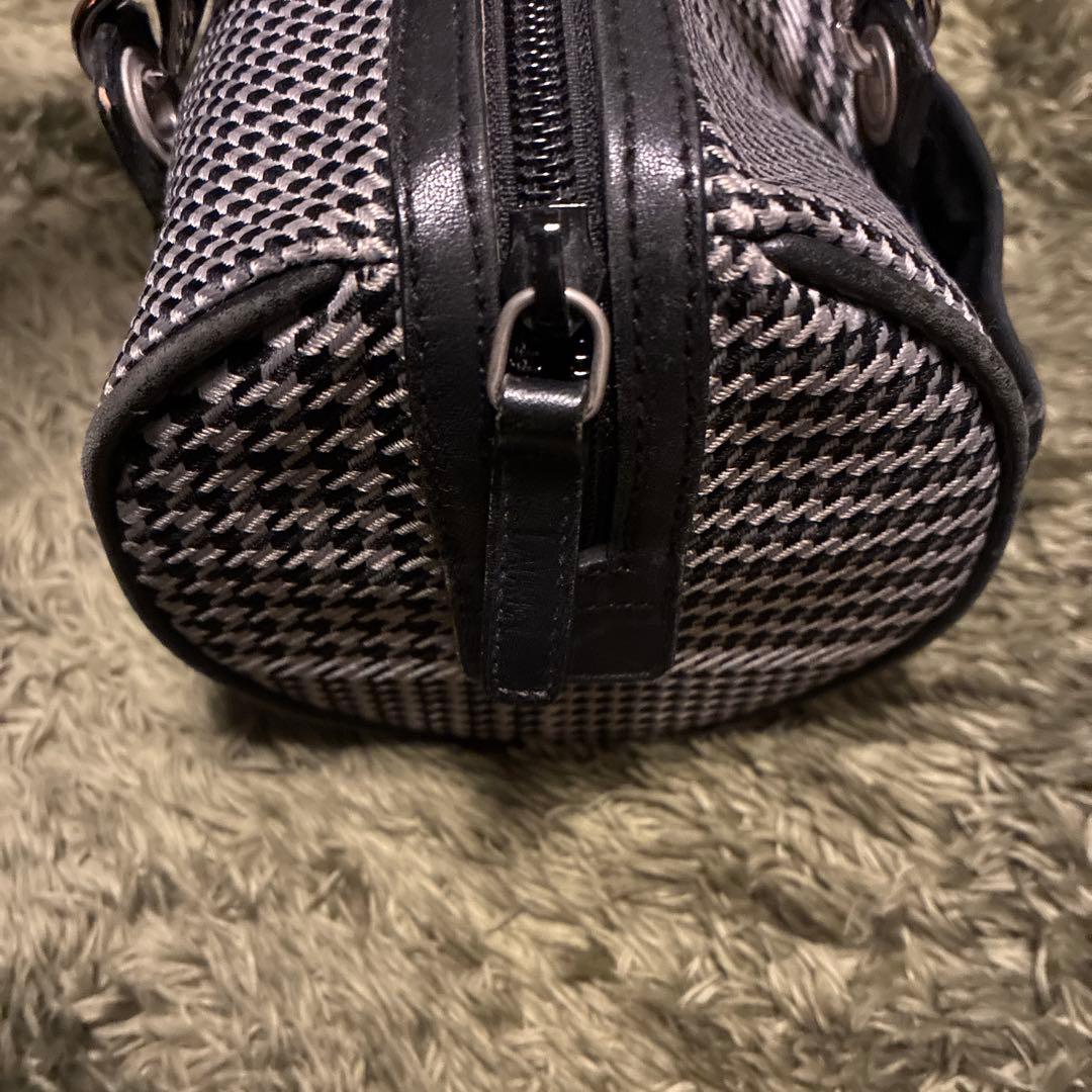 希少✨ラルフローレン 千鳥柄 ミニ ボストン ハンドバッグ ヴィンテージ