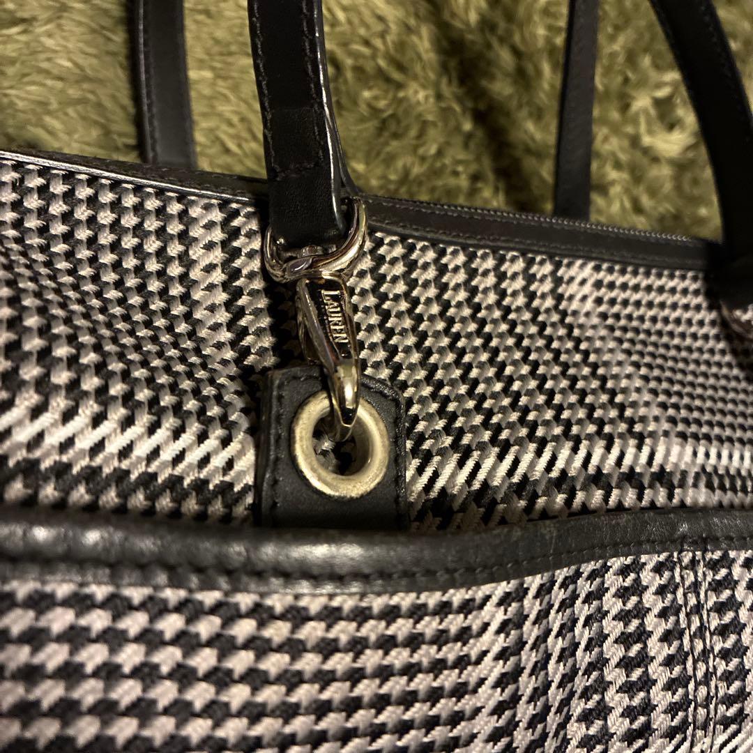 希少✨ラルフローレン 千鳥柄 ミニ ボストン ハンドバッグ ヴィンテージ
