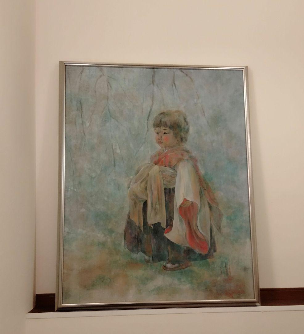 絵画　特大サイズ　涼　絵　レトロ　アート　大きいサイズ