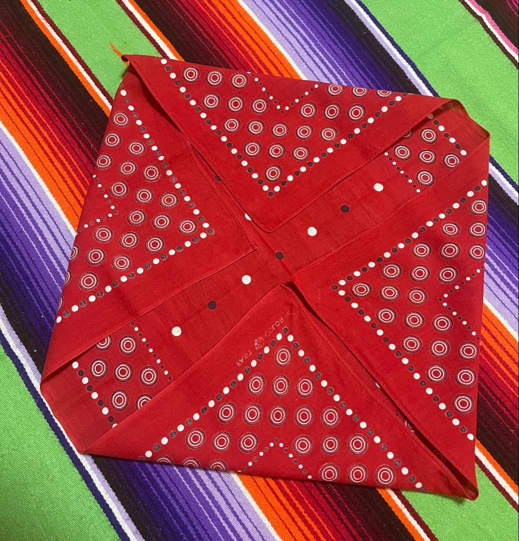 【REN 】②③③40s USA製 バンダナ ELEPHANT ゾウ 下鼻