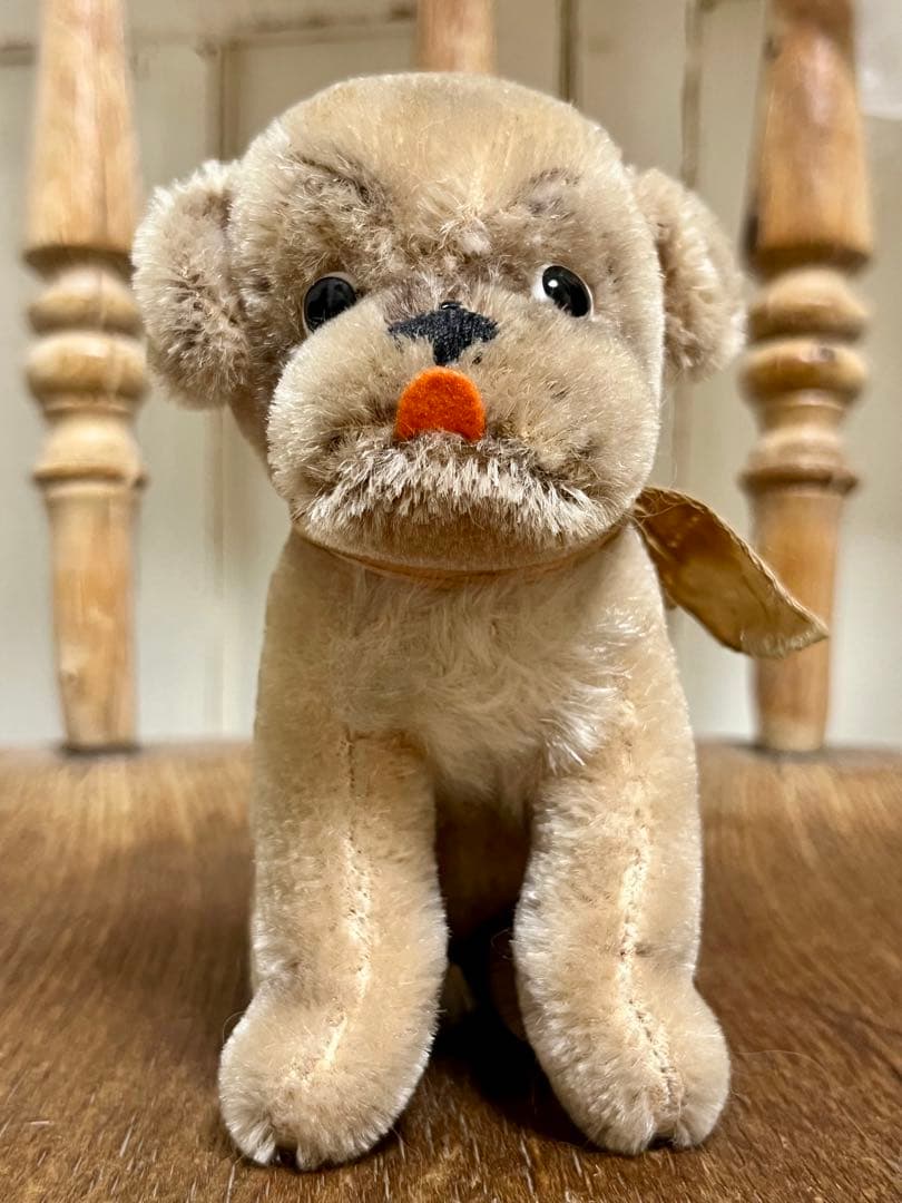 シュタイフ　モプシー　パグ　犬　13cm ぬいぐるみ　ヴィンテージ