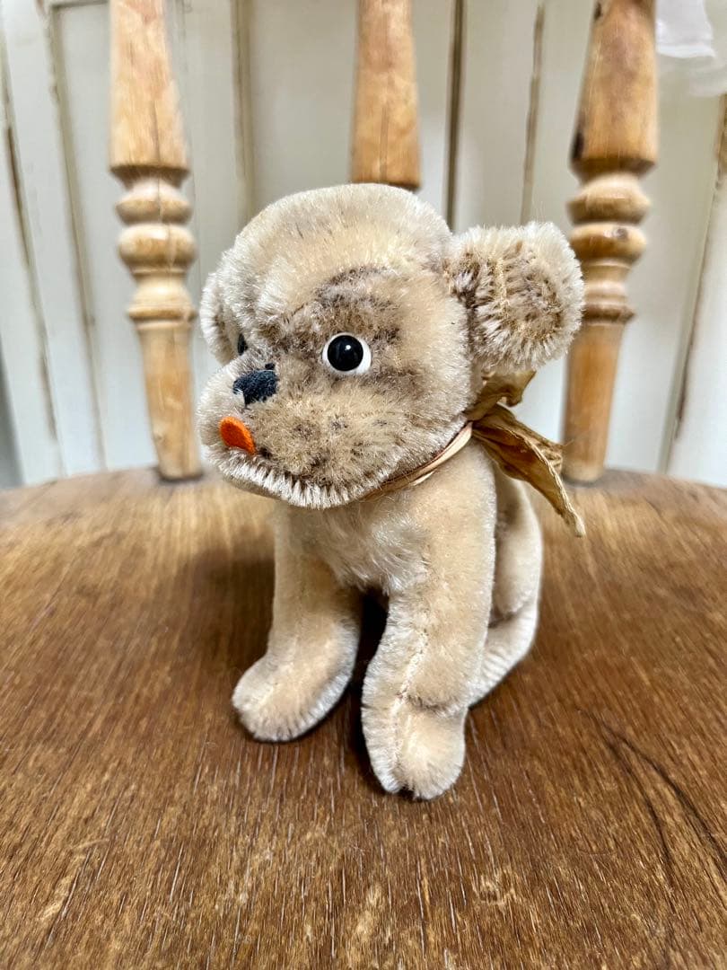 シュタイフ　モプシー　パグ　犬　13cm ぬいぐるみ　ヴィンテージ