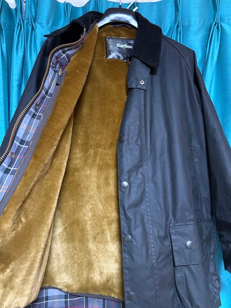 Barbour Beaufort ブラック 42 ライナー付き