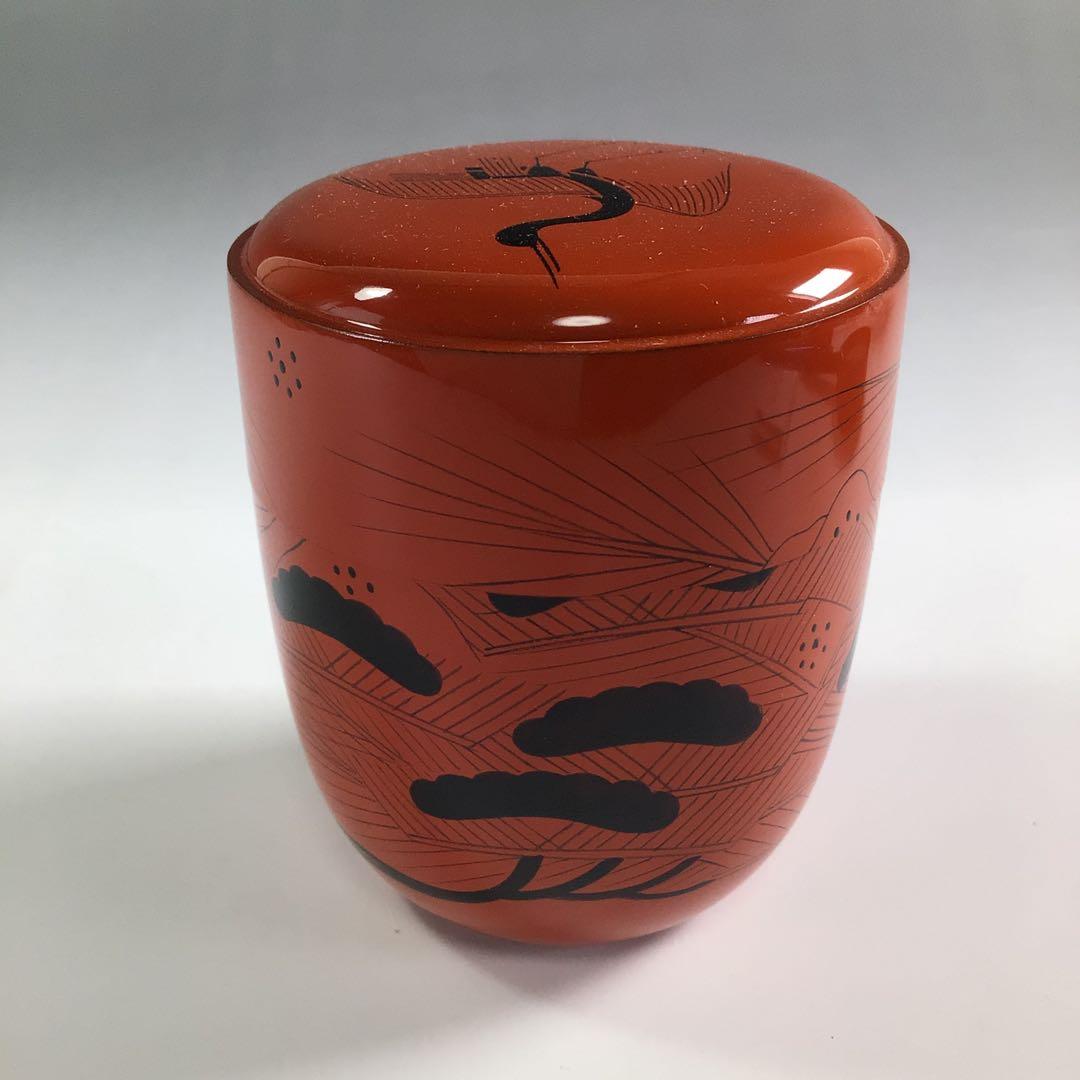 Ｒ１２８　棗　『道場宗廣作』『玄々斎好写』『曙棗』　共箱　茶道具