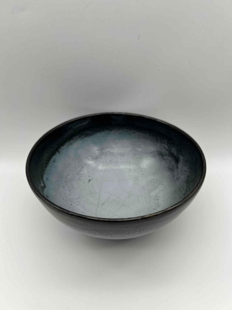 田中　宋時代黑釉窯変釉茶碗 黑釉建窯茶盞天目茶碗旧家蔵出し唐物(A-63) 田中 宋時代黑釉窯変釉茶碗 黑釉建窯茶盞天目茶碗旧家蔵出し唐物(A-63