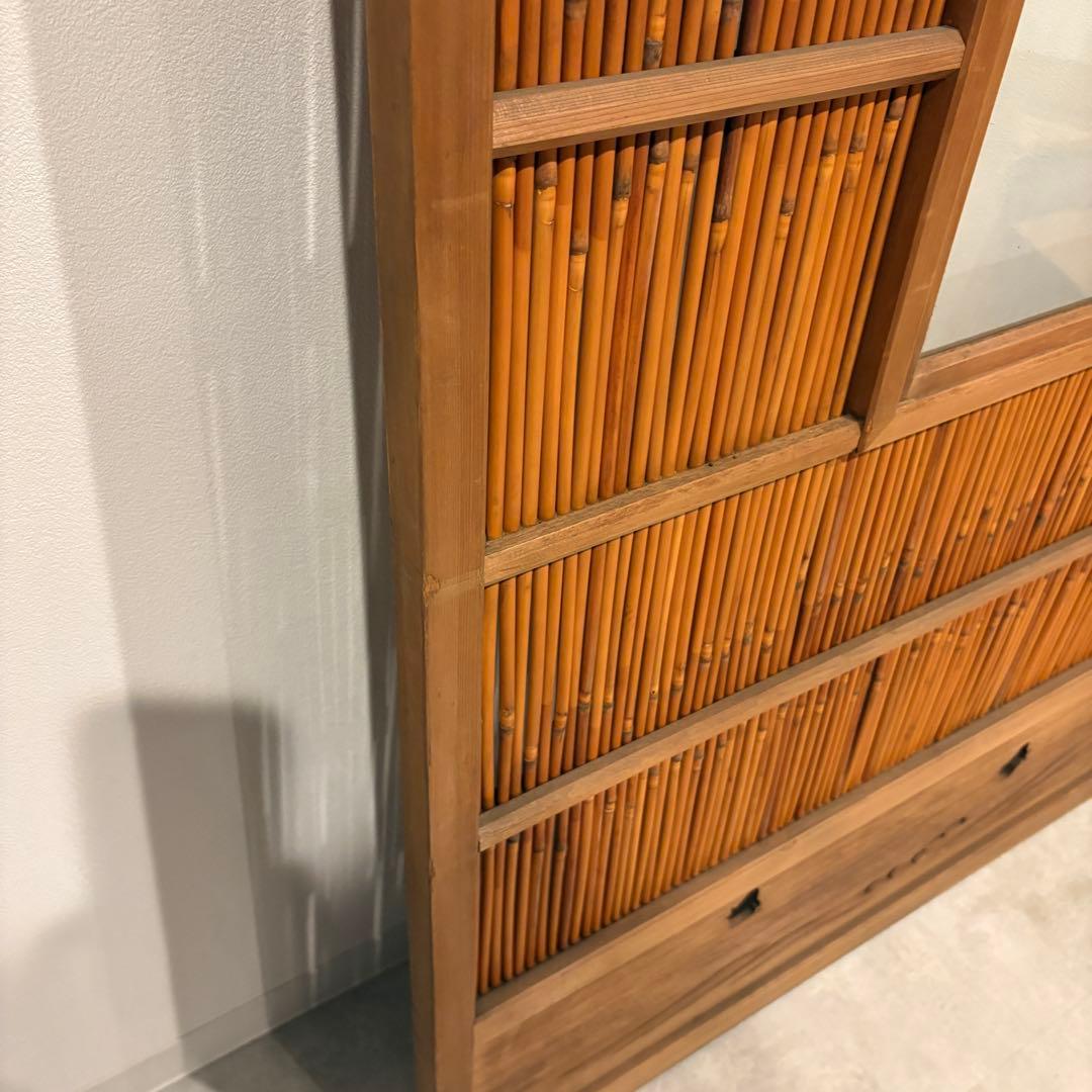 簾戸のこと 古い建具 ガラス戸 1枚 簾戸 すど 葦戸