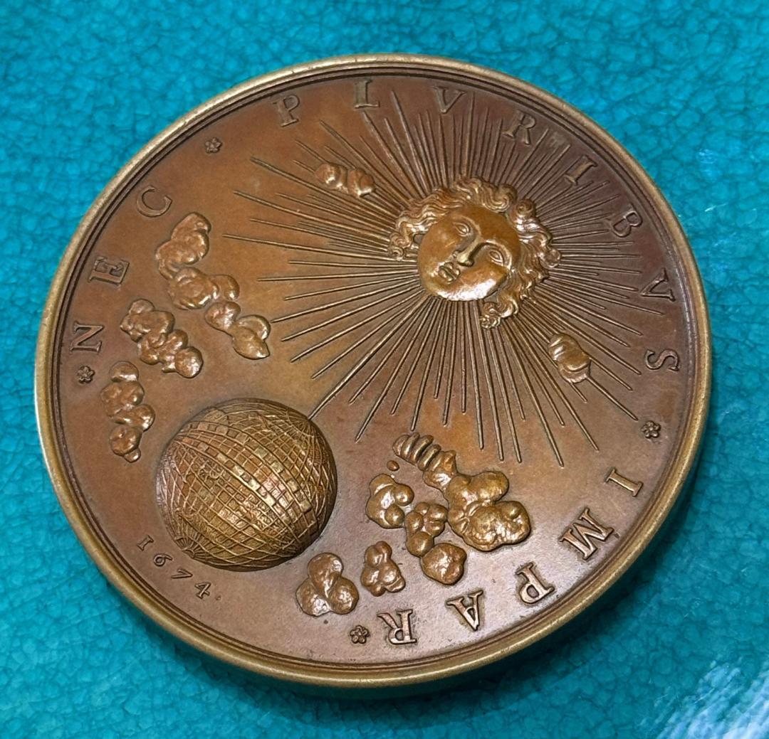 1674 フランス ルイ14世 国王 勲章 超大型 ブロンズメダル