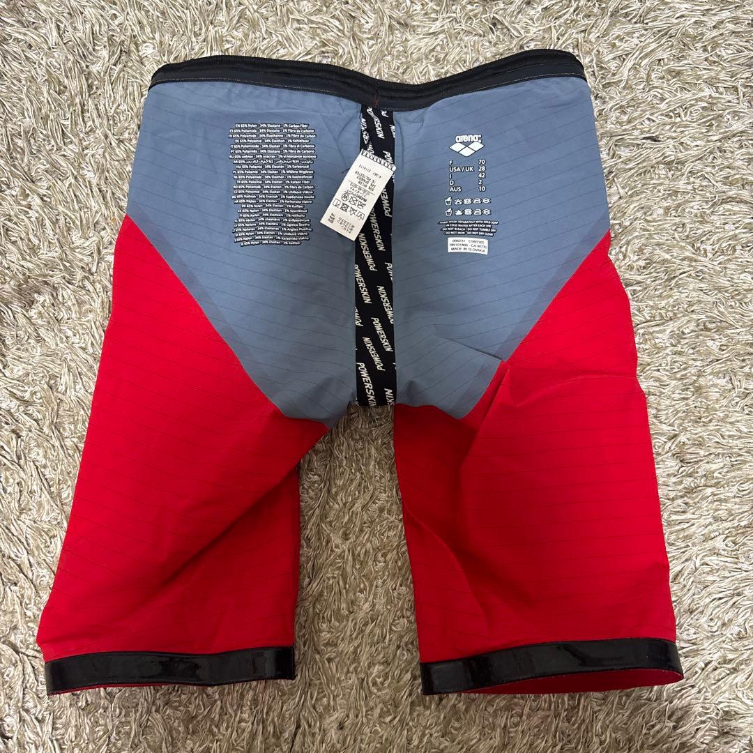 arena 赤 ストライプ 競泳水着 ハーフパンツの通販はau PAY マーケット