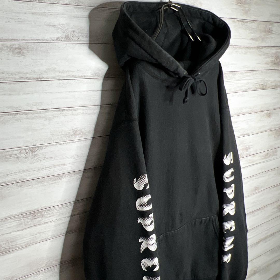 【入手困難!!】シュプリーム ✈︎カナダ製 刺繍 スリーブロゴ プリント