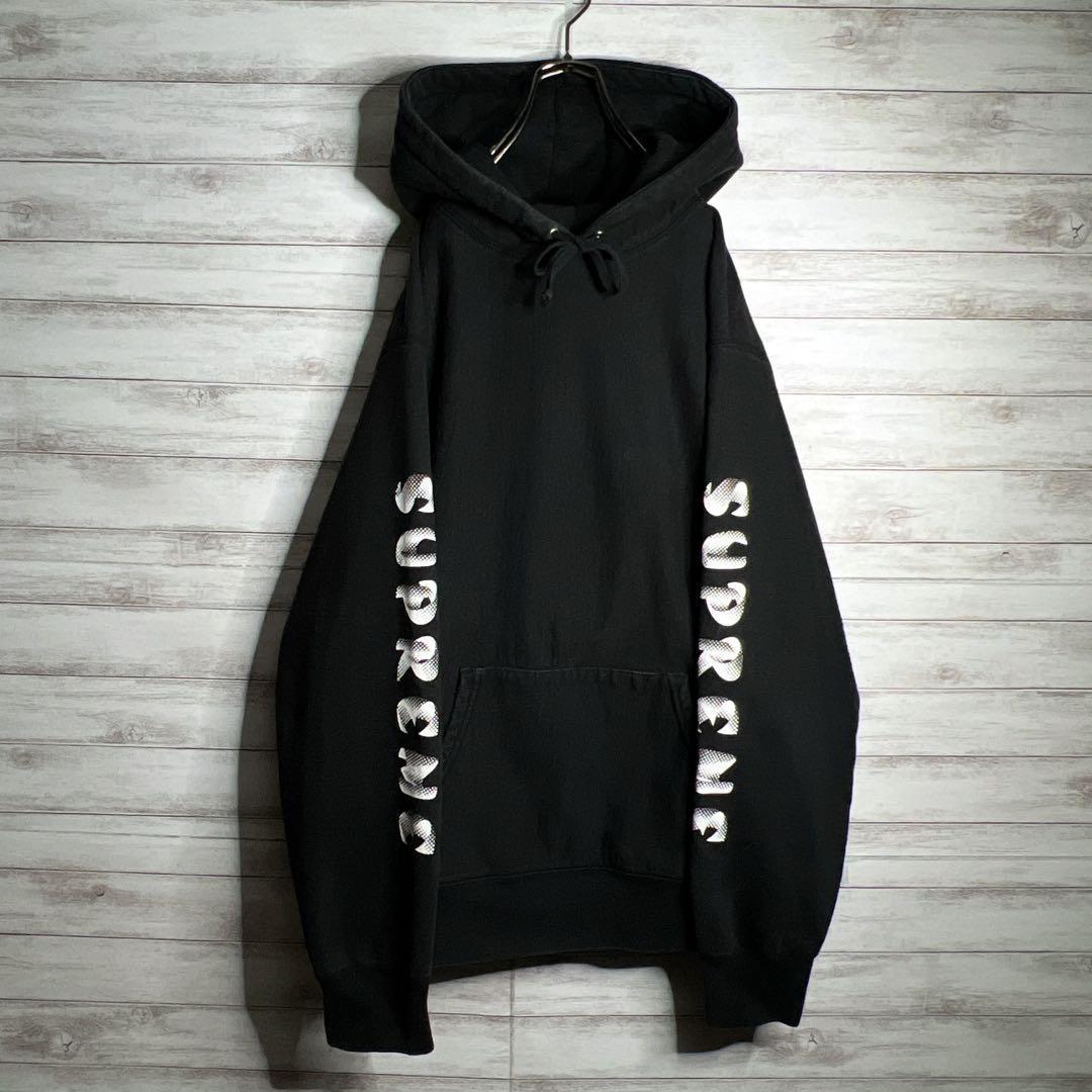 【入手困難!!】シュプリーム ✈︎カナダ製 刺繍 スリーブロゴ プリント