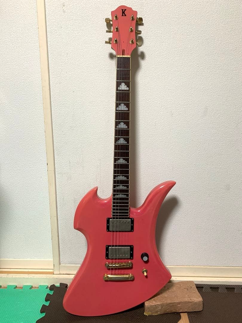 モッキンバード hideモデルギター ピンク