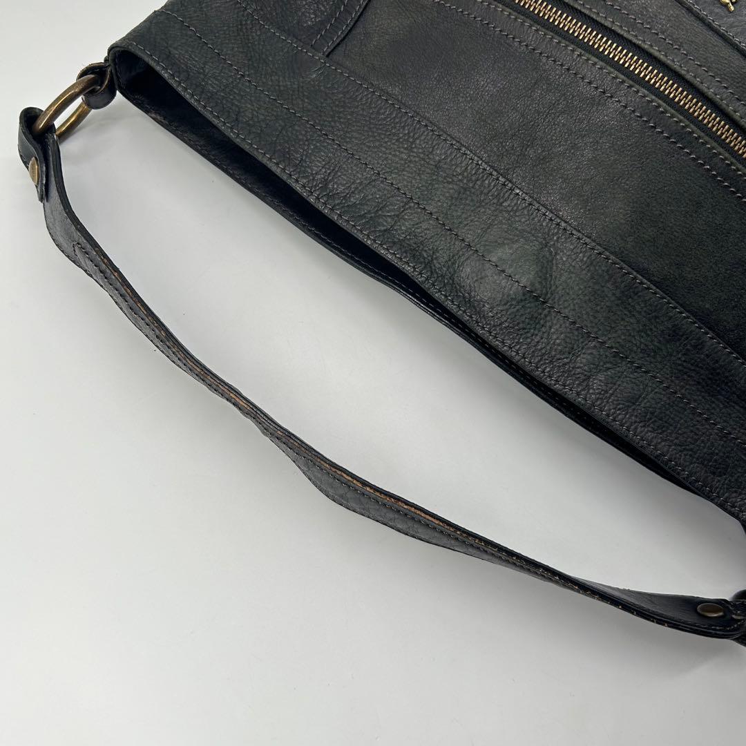 16797✨バーバリーブルーレーベル レザー ホースロゴ ワンショルダーバッグ