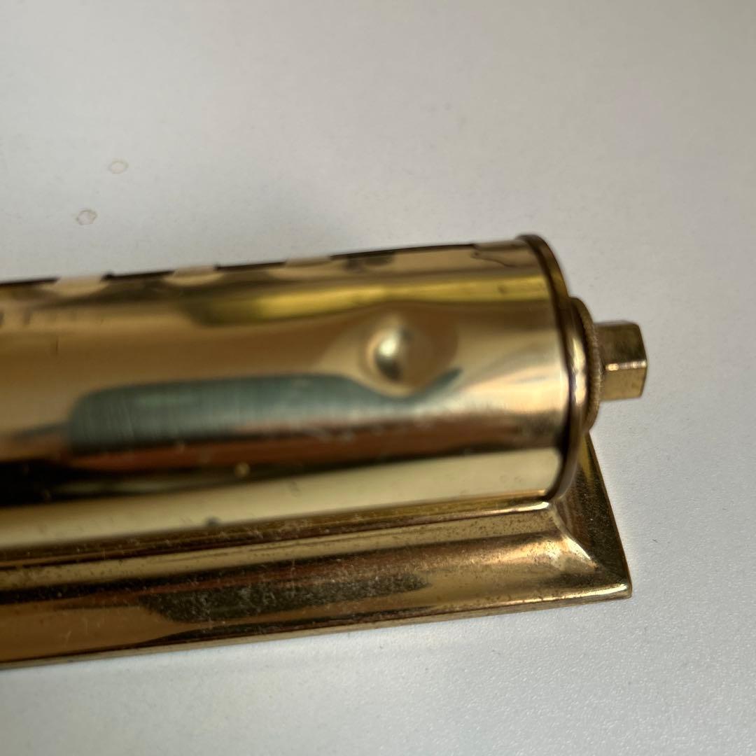 ビンテージパークシャーマン万年カレンダーゴールドメタル 卓上