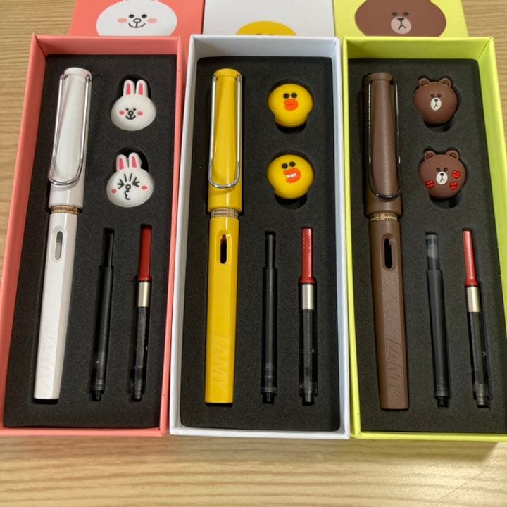 ラミー LAMY × LINE コニー、サリー、ブラウン 万年筆 Safari