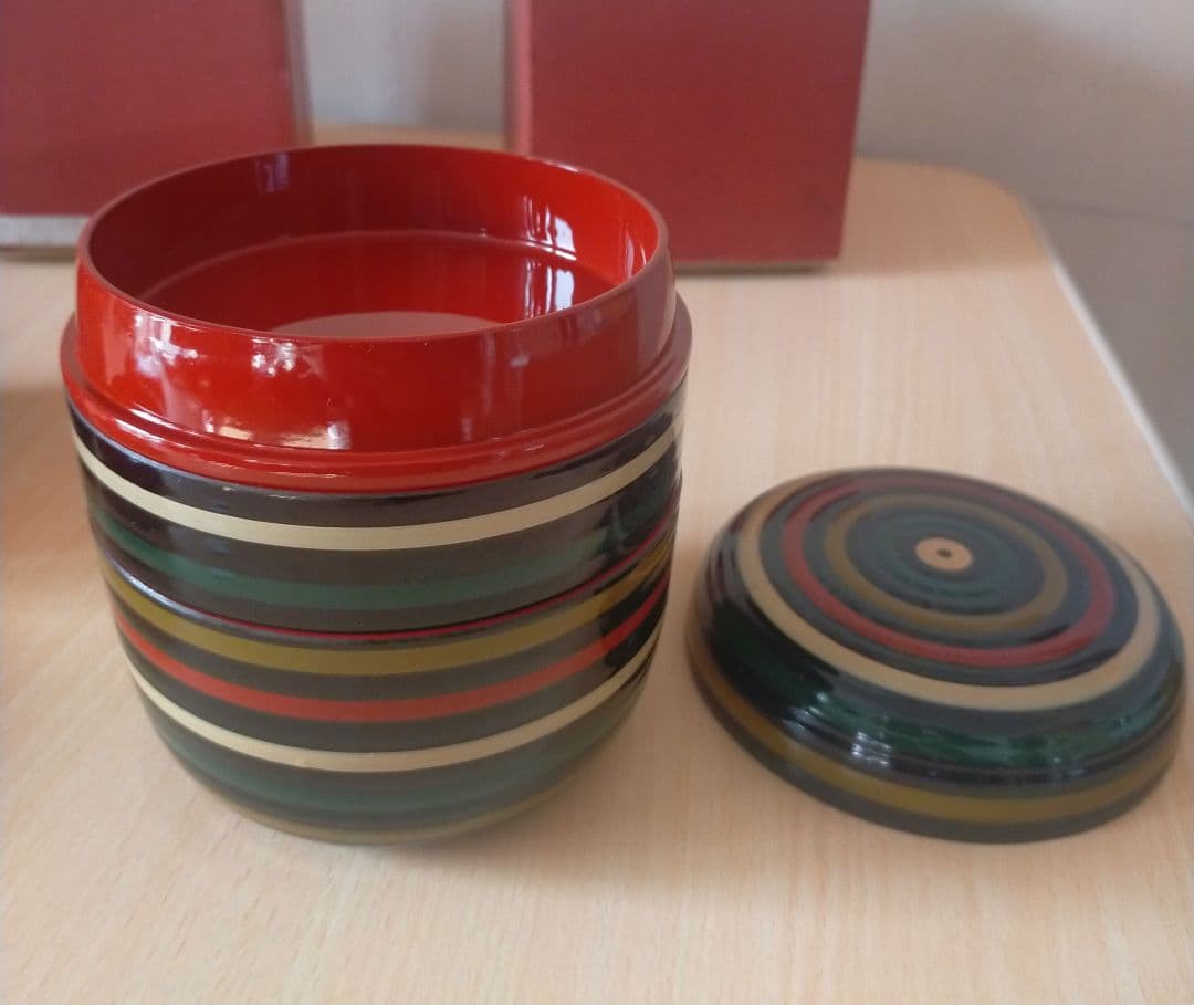 会津漆器 6.5寸3段重箱】天然木製 寿松蒔絵 黒塗 長期保管品 会津漆器