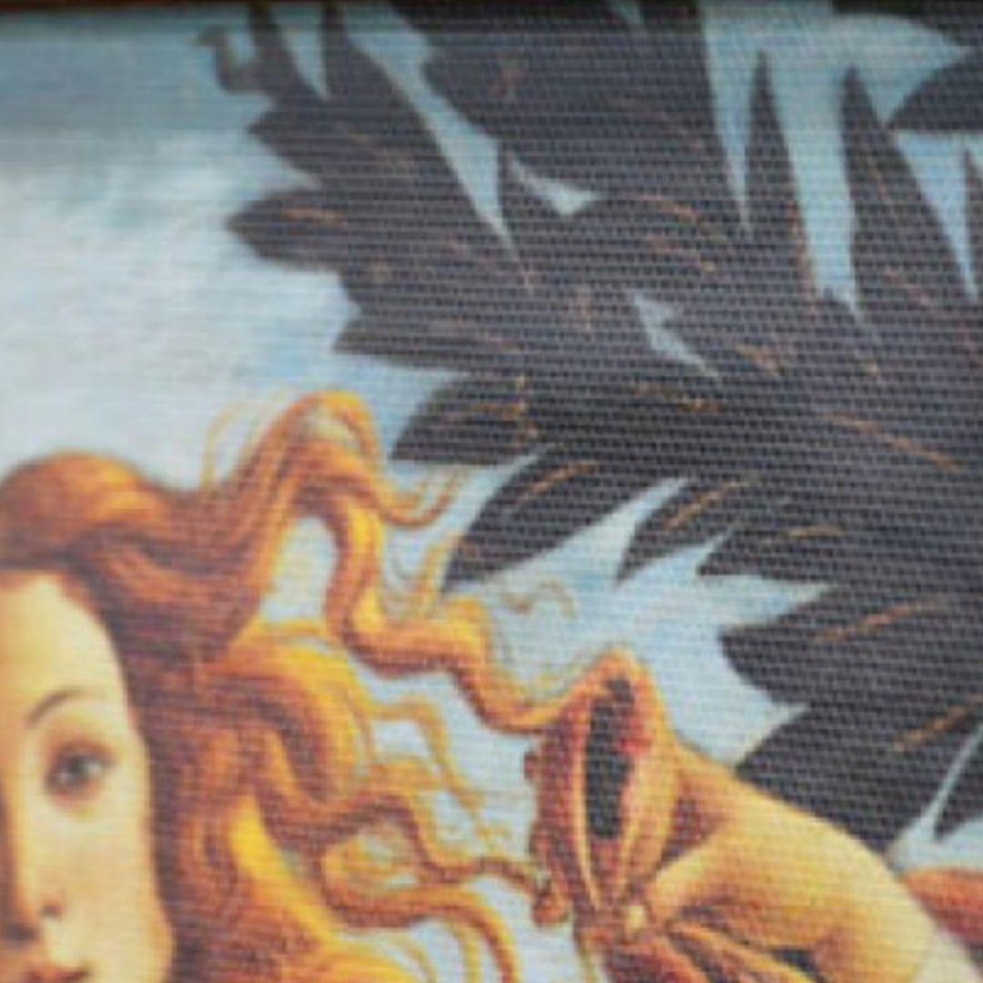 画家サンドロ・ボッティチェッリ作品　ヴィーナスの誕生　良質キャンバス　金箔額縁付