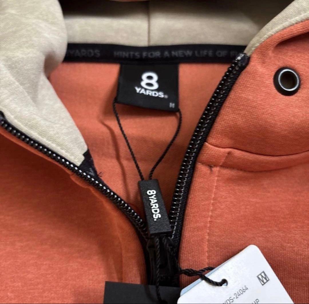 【タグ付】8YARDS ♪MOKU BIG HOODIE Mサイズ オレンジ
