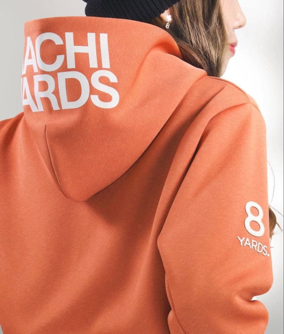 【タグ付】8YARDS ♪MOKU BIG HOODIE Mサイズ オレンジ