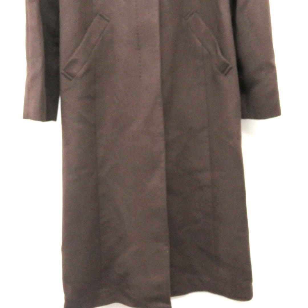DAKS ダックス カシミヤ ロングコート ブラウン サイズ 38 レディース