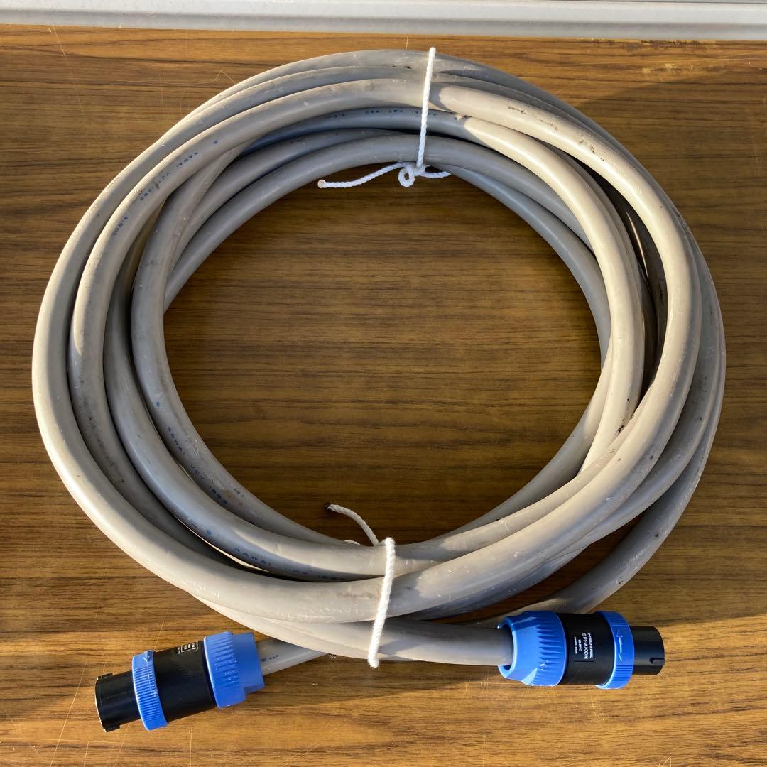 スピーカーケーブル3.5 ㎟ ×8芯10mスピコン仕様（2本セット）