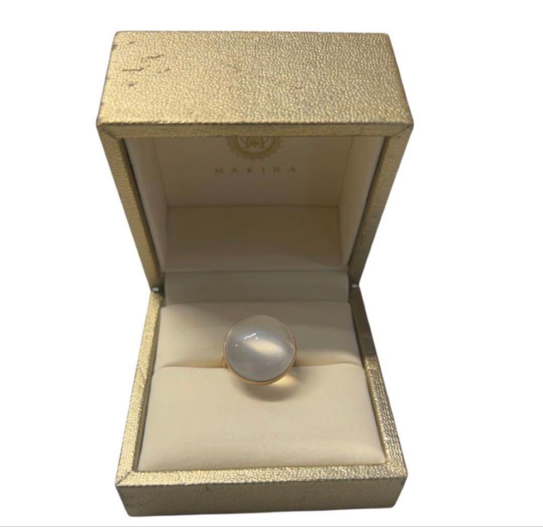 ぴ*ん様 MARIHA Earth Dropsリング ホワイトムーンストーン K