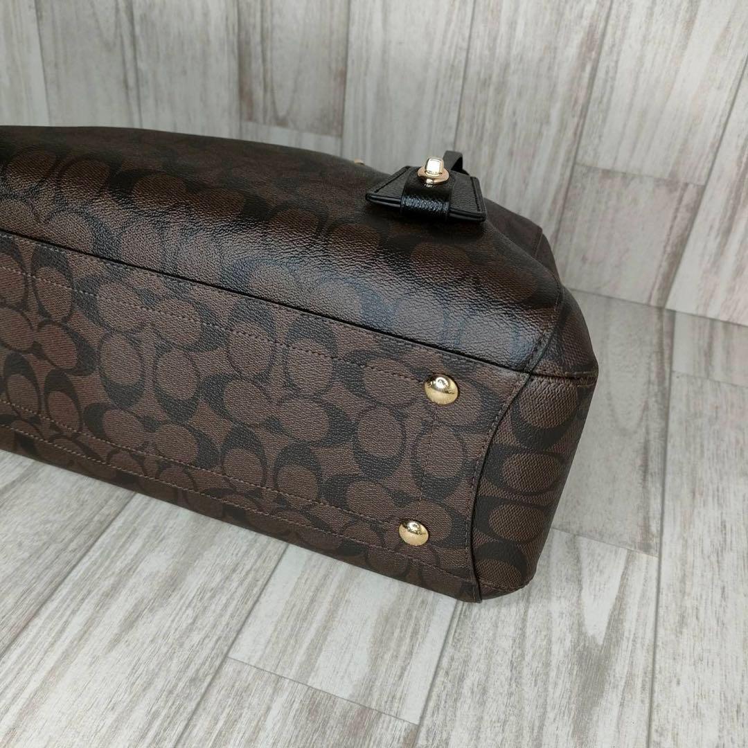 55 COACH コーチ　シグネチャー　2WAY ハンドバッグ　ショルダーバッグ