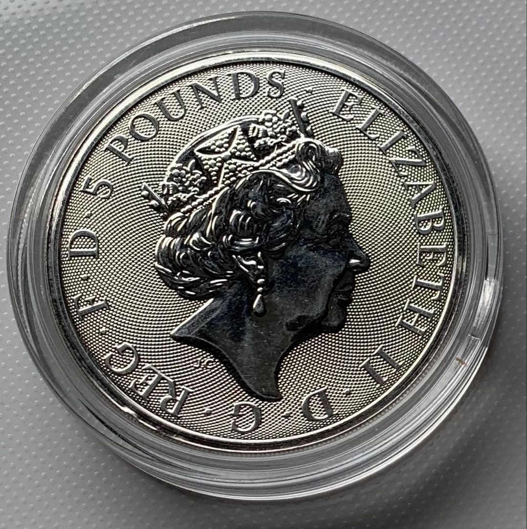 Falcon of the Plantagenets 2oz 銀貨 2019年