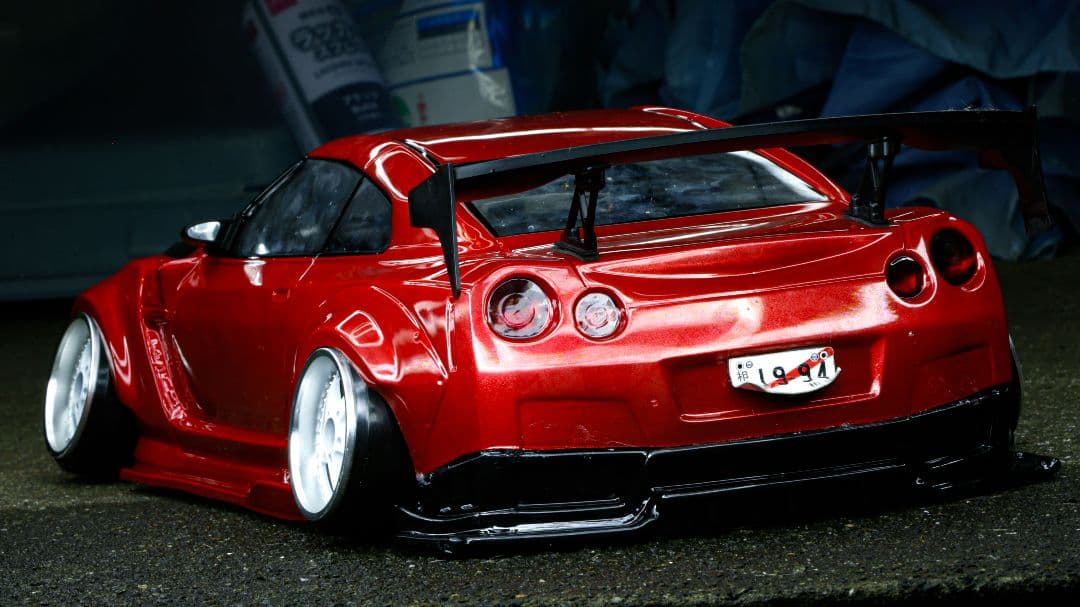 パンドラRC 日産 GT-R R35 BNsports BLS 塗装済みボディ