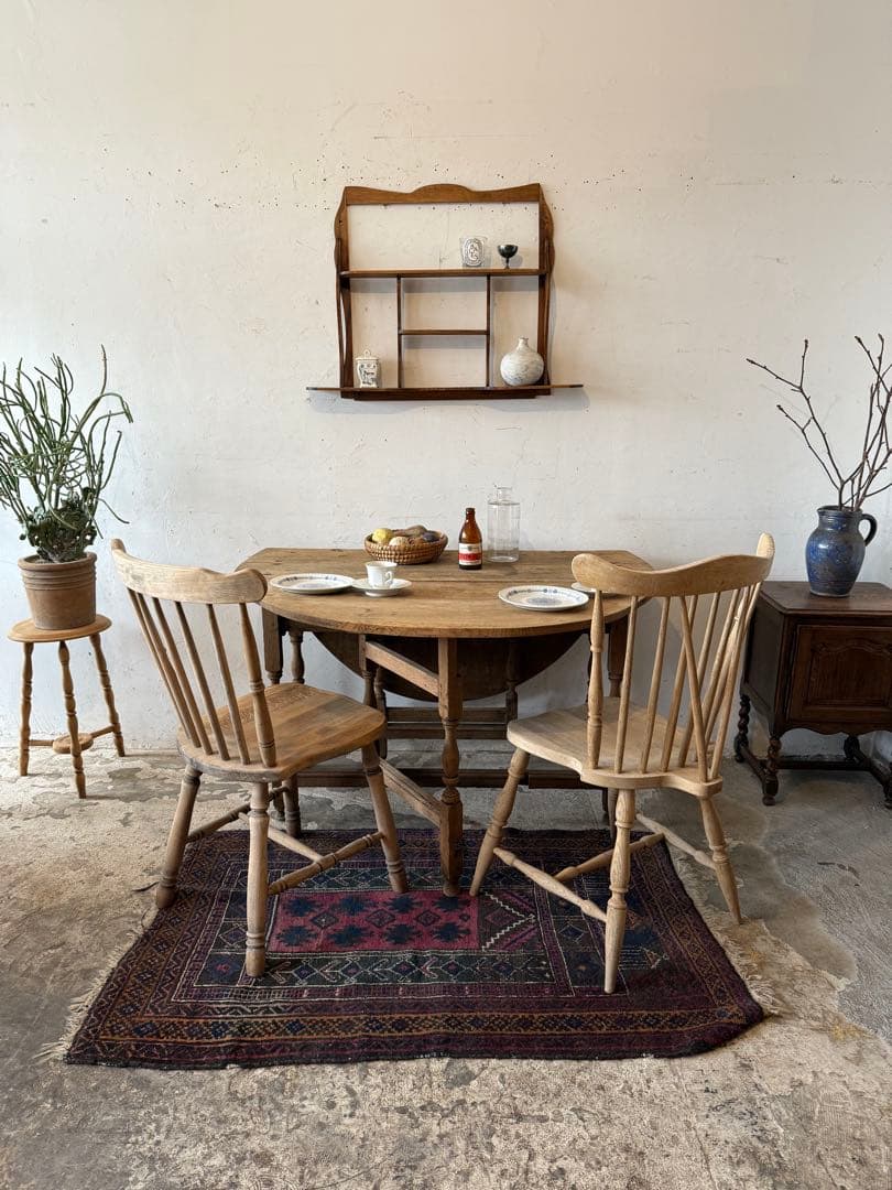 年末・年始SALE ドロワーゲートレッグテーブル ドロップリーフテーブル