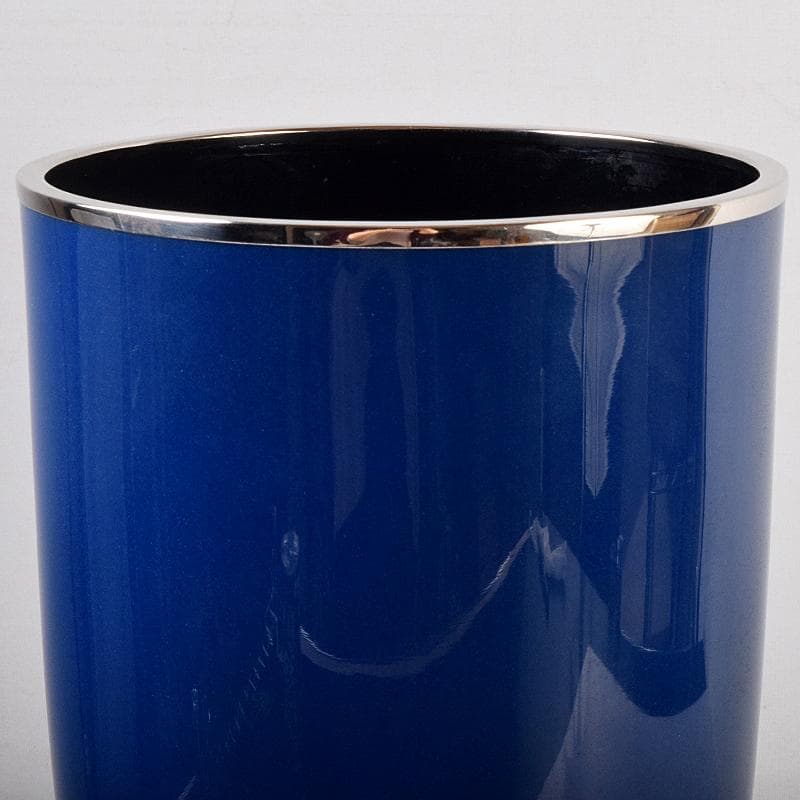 七宝焼 鶴文 花瓶 時代箱付 M R8883B